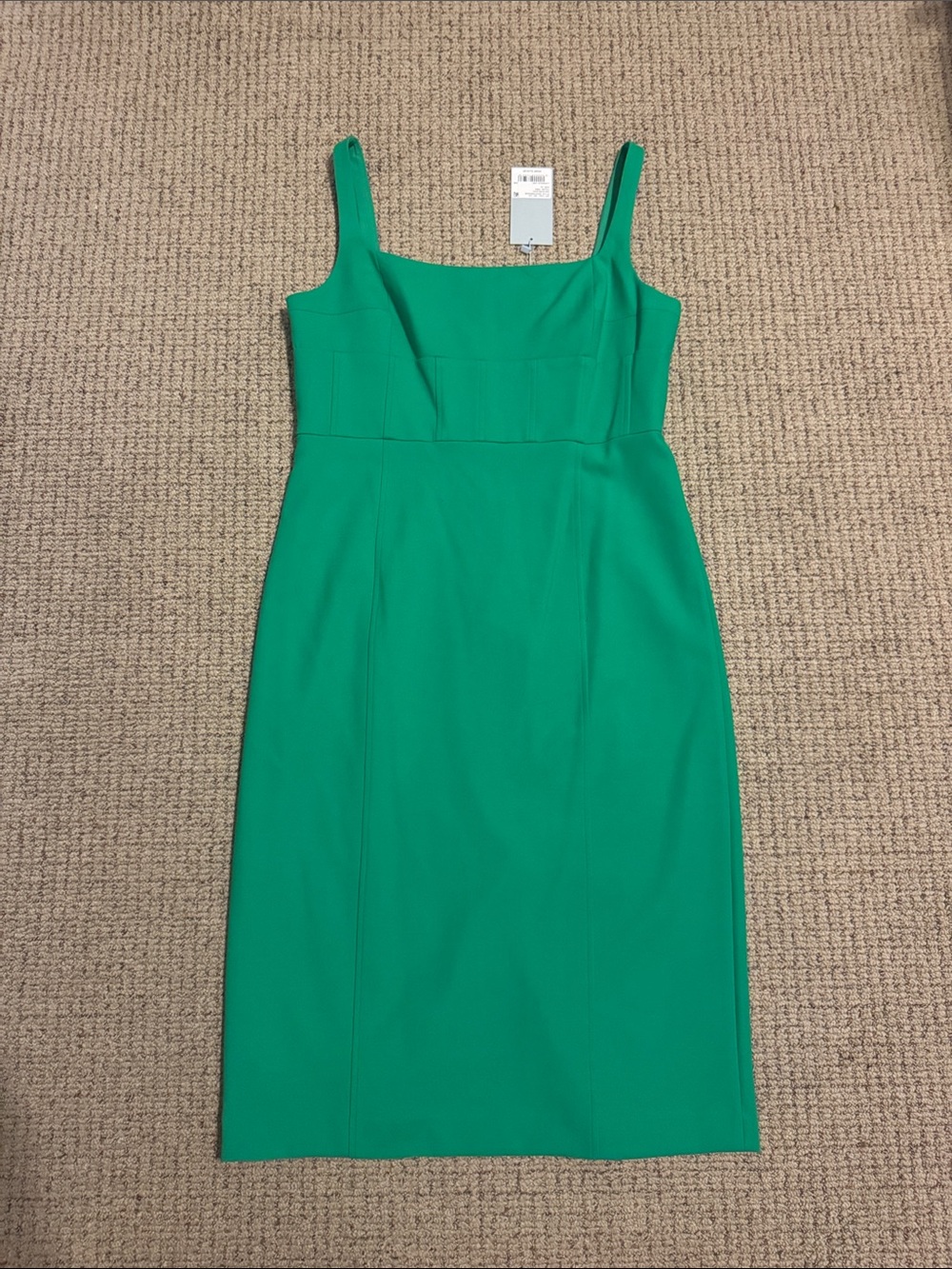ANTONIO MELANI Fern Green Midi Sheath Dress